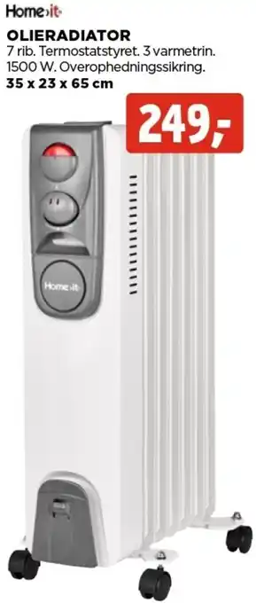 jem & fix Home It Olieradiator 35x23x65cm tilbud