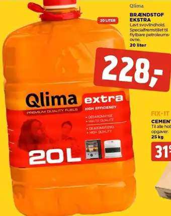 jem & fix Qlima Brændstof Ekstra 20Liter tilbud