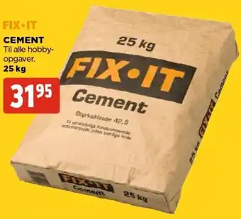 jem & fix Fix.It Cement 25Kg tilbud