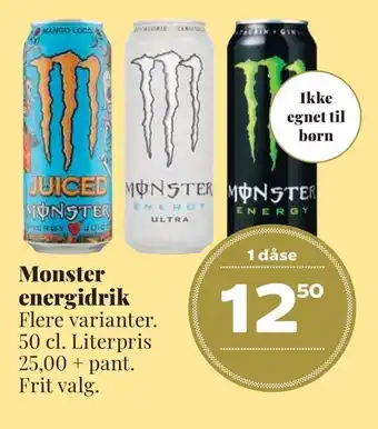 Dagli'Brugsen Monster energidrik tilbud