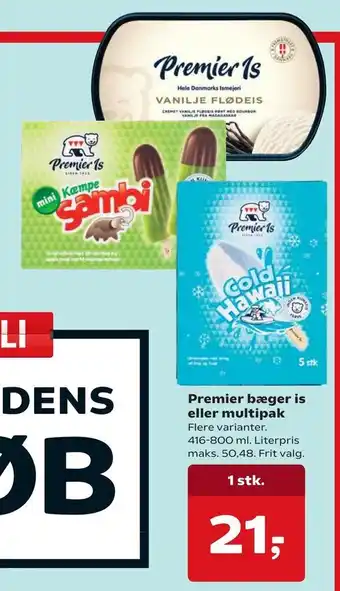 Dagli'Brugsen Premier bæger is eller multipak tilbud