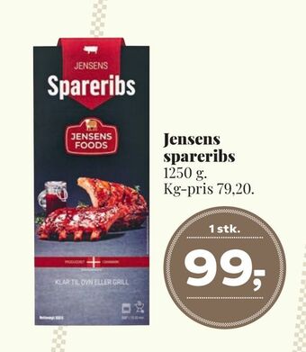 Dagli'Brugsen Jensens spareribs tilbud