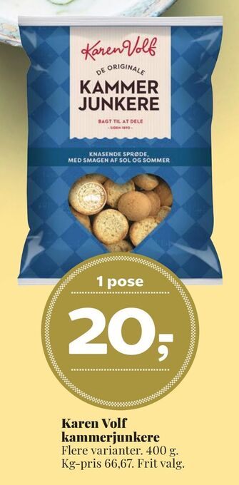 Dagli'Brugsen Karen Volf kammerjunkere tilbud