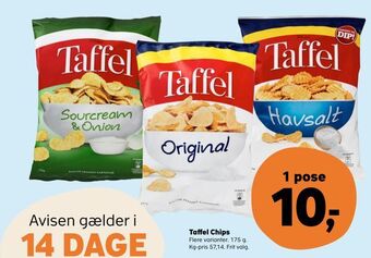 Kvickly Taffel Chips tilbud