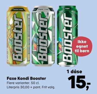Kvickly Faxe Kondi Booster tilbud