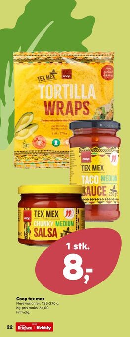 Kvickly Coop tex mex tilbud