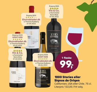 Kvickly 1000 Stories eller Signos de Origen tilbud