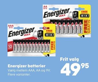 Kvickly Energizer batterier tilbud