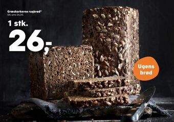 Kvickly Græskarkerne rugbrød tilbud