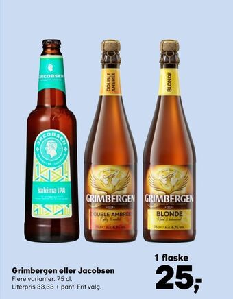 Kvickly Grimbergen eller Jacobsen tilbud