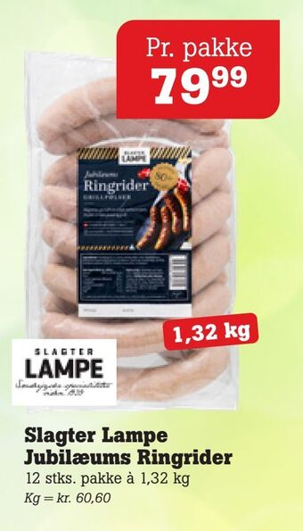 Poetzsch Padborg Slagter Lampe Jubilæums Ringrider tilbud