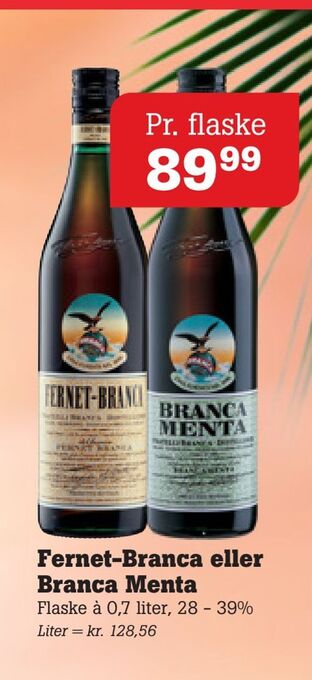 Poetzsch Padborg Fernet-Branca eller Branca Menta tilbud