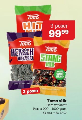 Poetzsch Padborg Toms slik tilbud