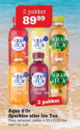 Poetzsch Padborg Aqua d'Or Sparkles eller Ice Tea tilbud