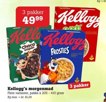 Poetzsch Padborg Kellogg's morgenmad tilbud