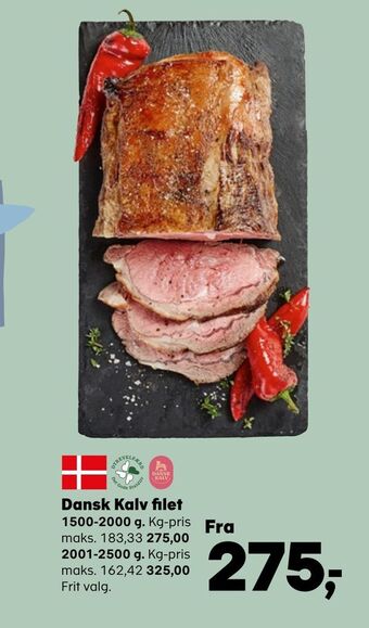 SuperBrugsen Dansk Kalv filet tilbud