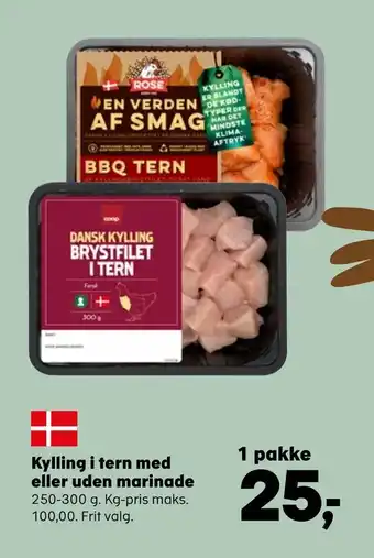 SuperBrugsen Kylling i tern med eller uden marinade tilbud