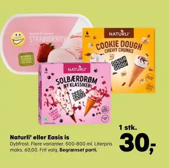 SuperBrugsen Naturli' eller Easis is tilbud