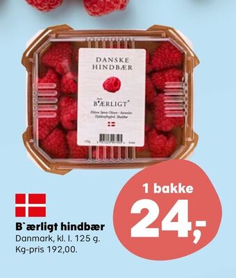 SuperBrugsen B'ærligt hindbær tilbud