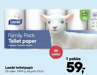 SuperBrugsen Lambi toiletpapir tilbud