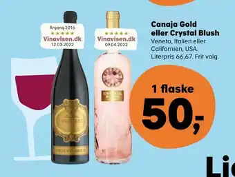 SuperBrugsen Canaja Gold eller Crystal Blush tilbud
