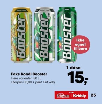 SuperBrugsen Faxe Kondi Booster tilbud