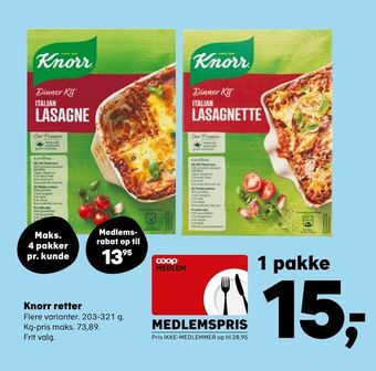 SuperBrugsen Knorr retter tilbud
