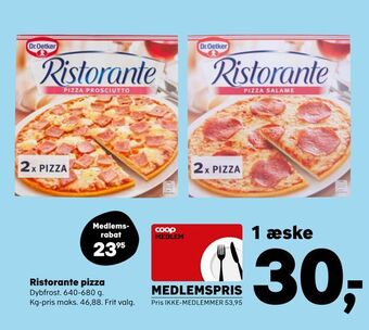 SuperBrugsen Ristorante pizza tilbud