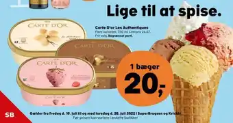 Carte D'or Les Authentiques