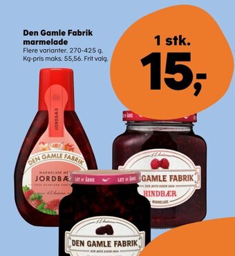 Den Gamle Fabrik marmelade
