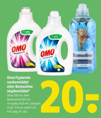 Coop 365 Omo vaskemiddel-flydende tilbud
