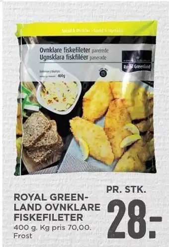 MENY Royal greenland ovnklare fiskefileter tilbud