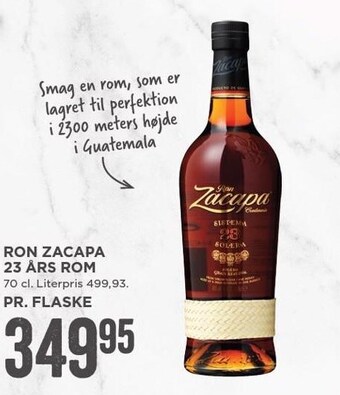 MENY Ron Zacapa 23 års rom tilbud