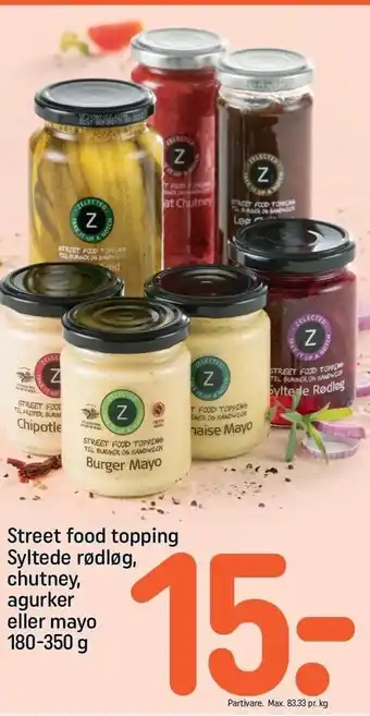 REMA 1000 Street food topping tilbud