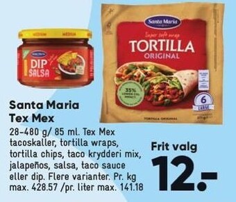 Bilka Santa Maria Tex Mex tilbud