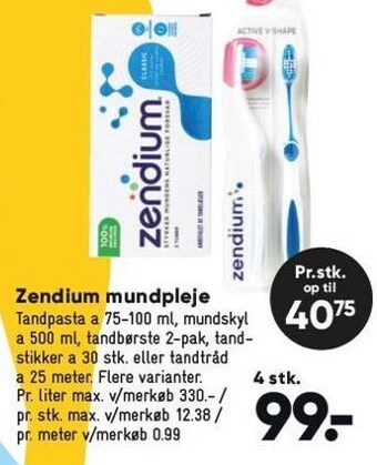 Bilka Zendium mundpleje - 4 stk. tilbud