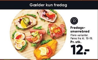 Bilka Fredags smørrebrød - flere varianter tilbud