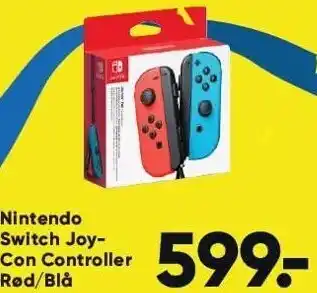 Bilka Nintendo Switch JoyCon controller - Rød/Blå tilbud