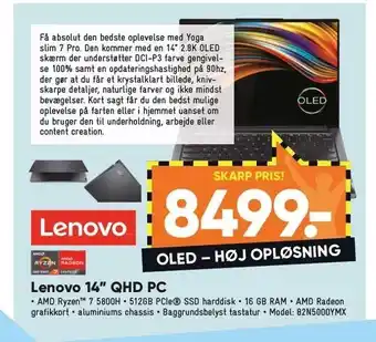 Bilka Lenovo 14" QHD PC tilbud