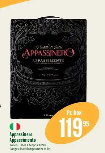 Min Købmand Appassinero Appassimento 3 ltr. tilbud