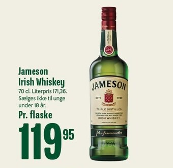 Min Købmand Jameson Irish Whiskey tilbud