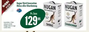 Min Købmand Nugan Third Generation Shiraz el. Chardonnay 3 ltr. tilbud