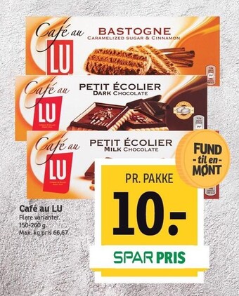 SPAR Café au LU tilbud