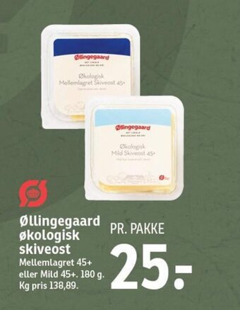 SPAR Øllingegaard økologisk skiveost tilbud