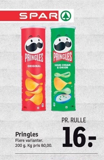 SPAR Pringles tilbud