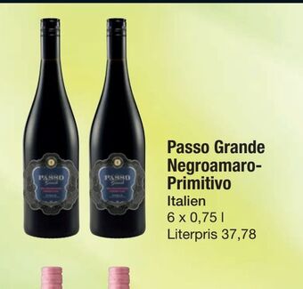 Fakta Tyskland Passo Grande Negroamaro- Primitivo tilbud