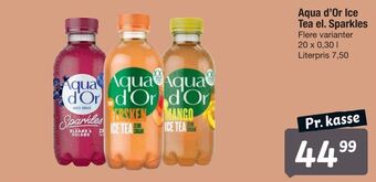 Fakta Tyskland Aqua d'Or Ice Tea el. Sparkles tilbud