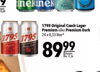 Citti 1795 Original Czech lager Premium el. Premium Dark tilbud
