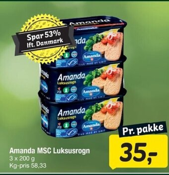 Fakta Tyskland Amanda MSC Luksusrogn tilbud