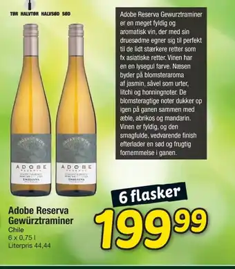 Fakta Tyskland Adobe Reserva Gewürztraminer tilbud